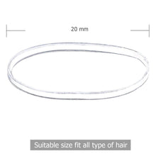 Durchsichtige Mini Haargummis ×250pcs für Frauen Mädchen