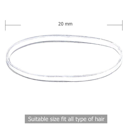 Durchsichtige Mini Haargummis ×250pcs für Frauen Mädchen