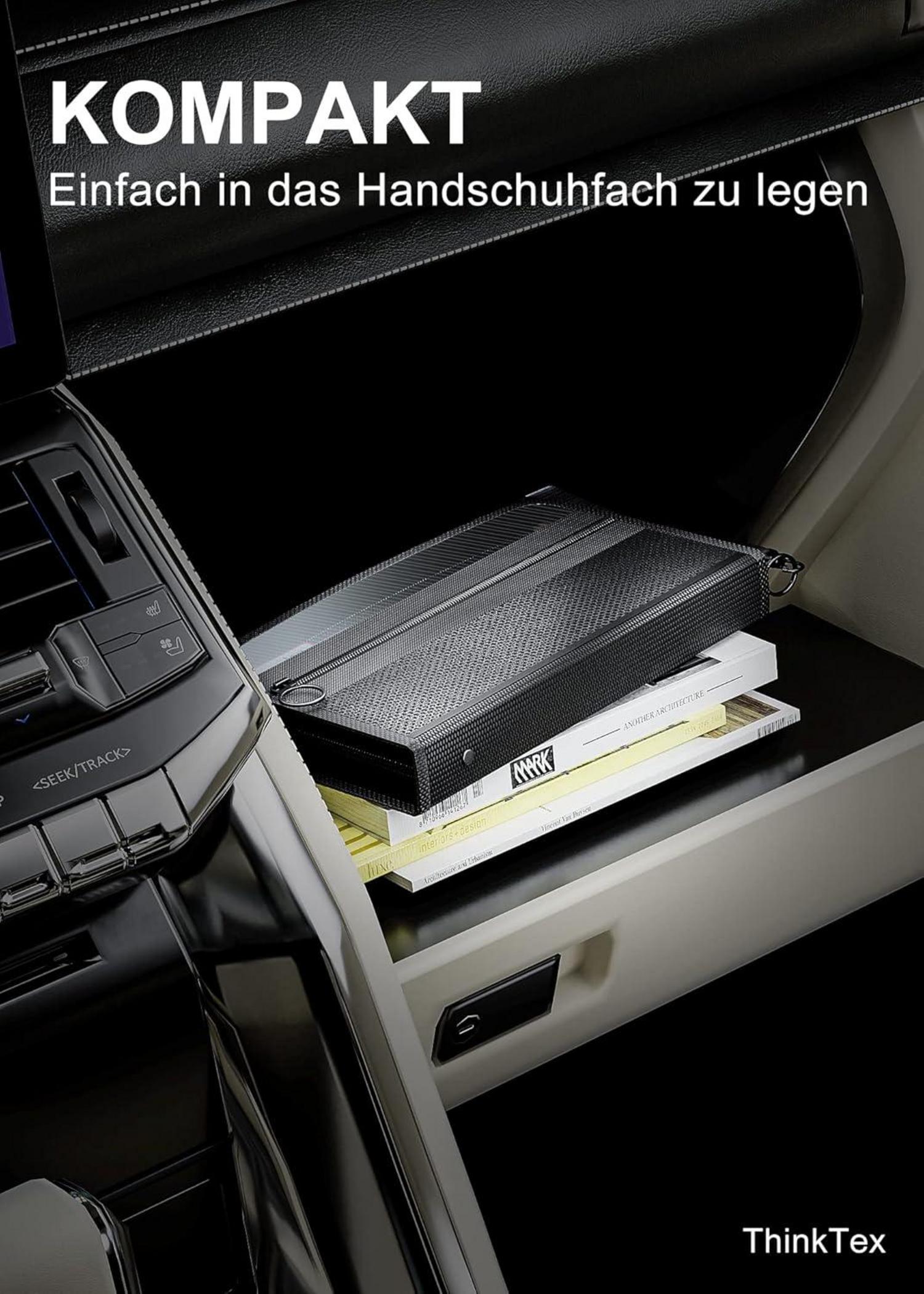 ThinkTex Quittung Coupon Organizer 12 Taschen kleine Datei Veranstalter 28x15 cm