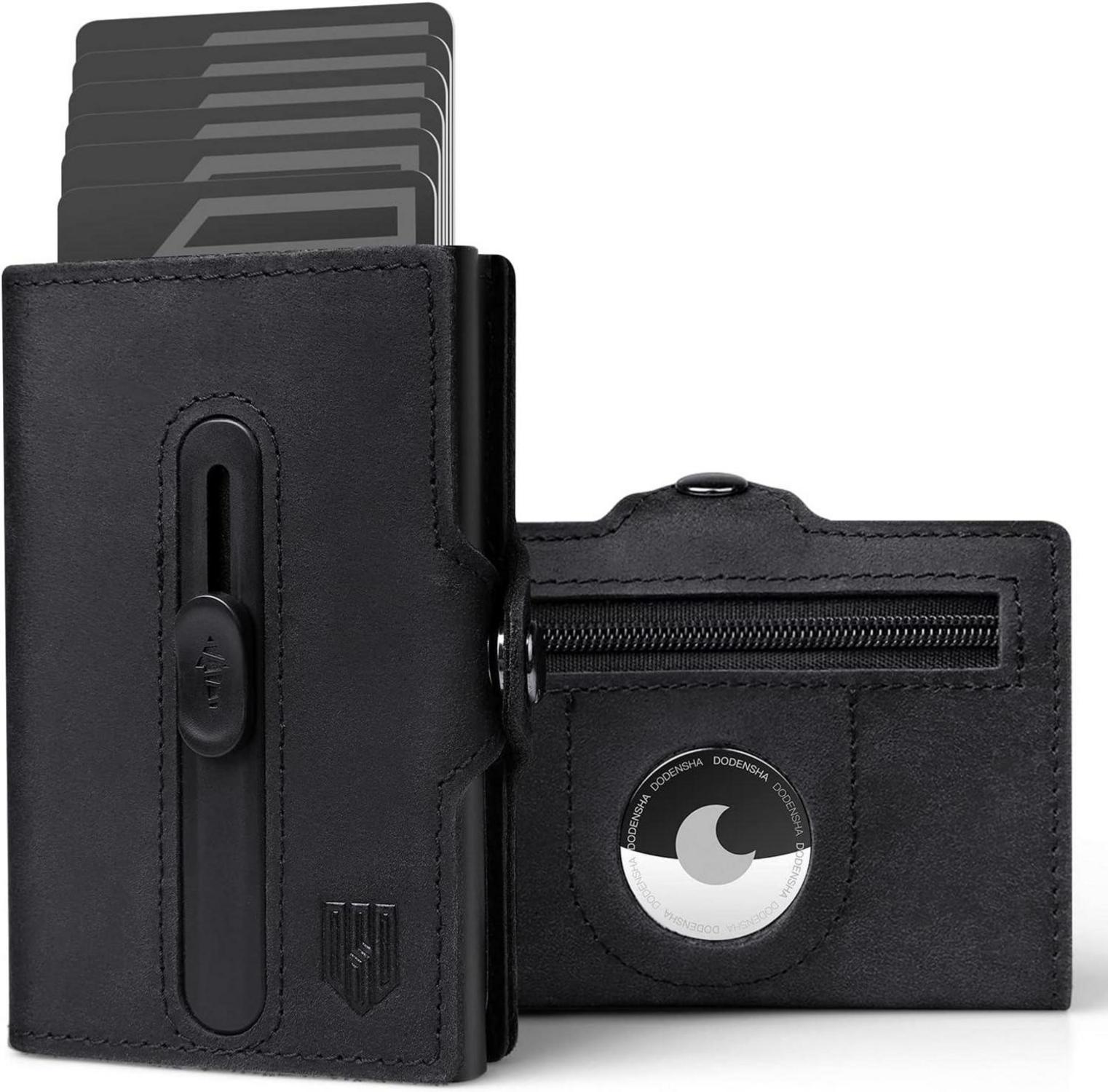 RFID Kartenetui Herren Wallet mit Münzfach Airtag Schutz