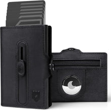 RFID Kartenetui Herren Wallet mit Münzfach Airtag Schutz