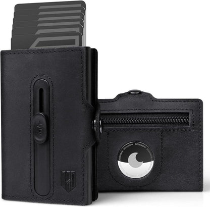 RFID Kartenetui Herren Wallet mit Münzfach Airtag Schutz