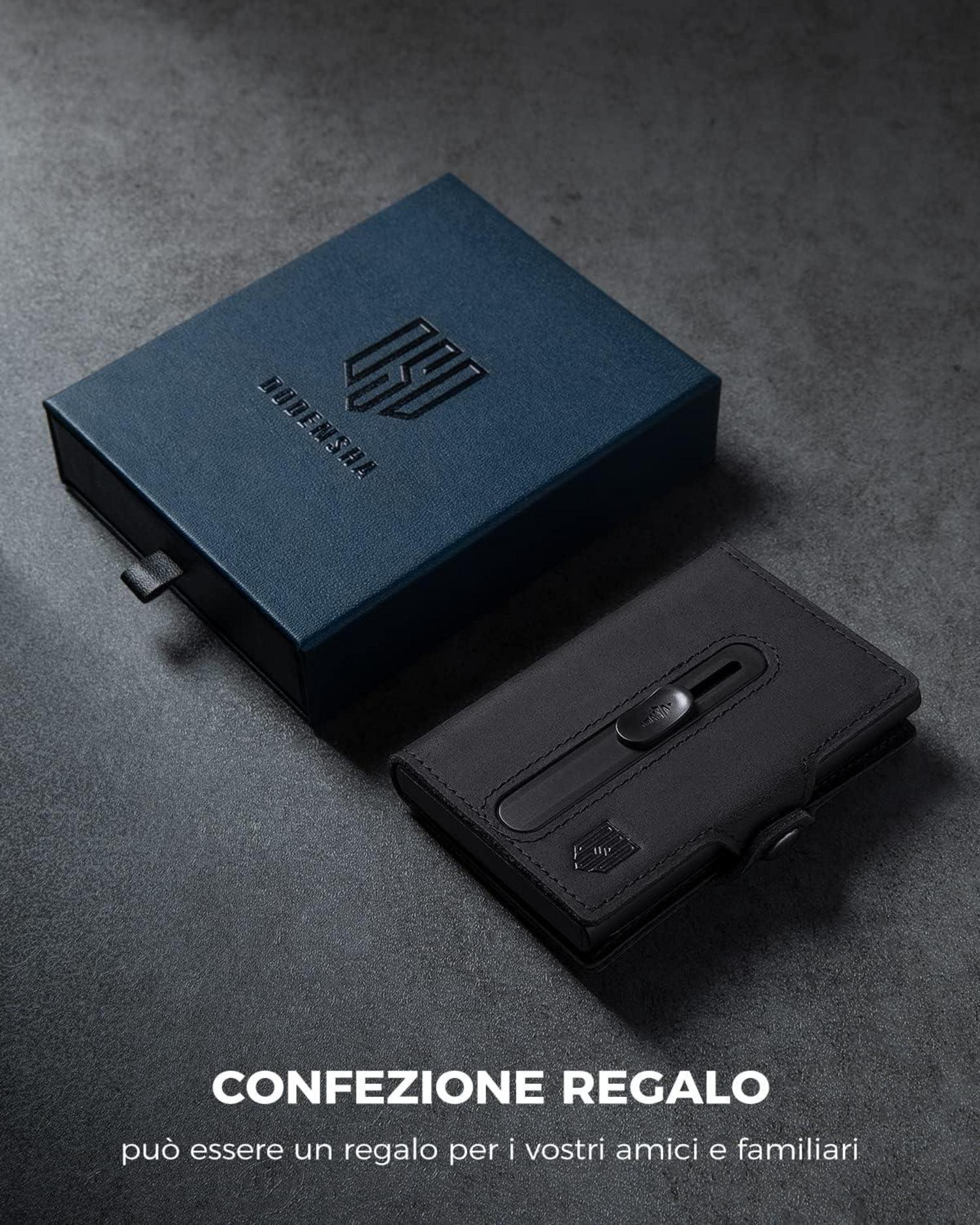 Airtag Kartenetui RFID Schutz Herren Geldbörse POP UP Slim Wallet