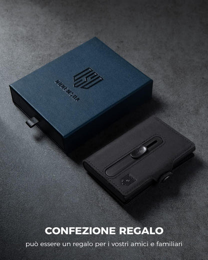 Airtag Kartenetui RFID Schutz Herren Geldbörse POP UP Slim Wallet
