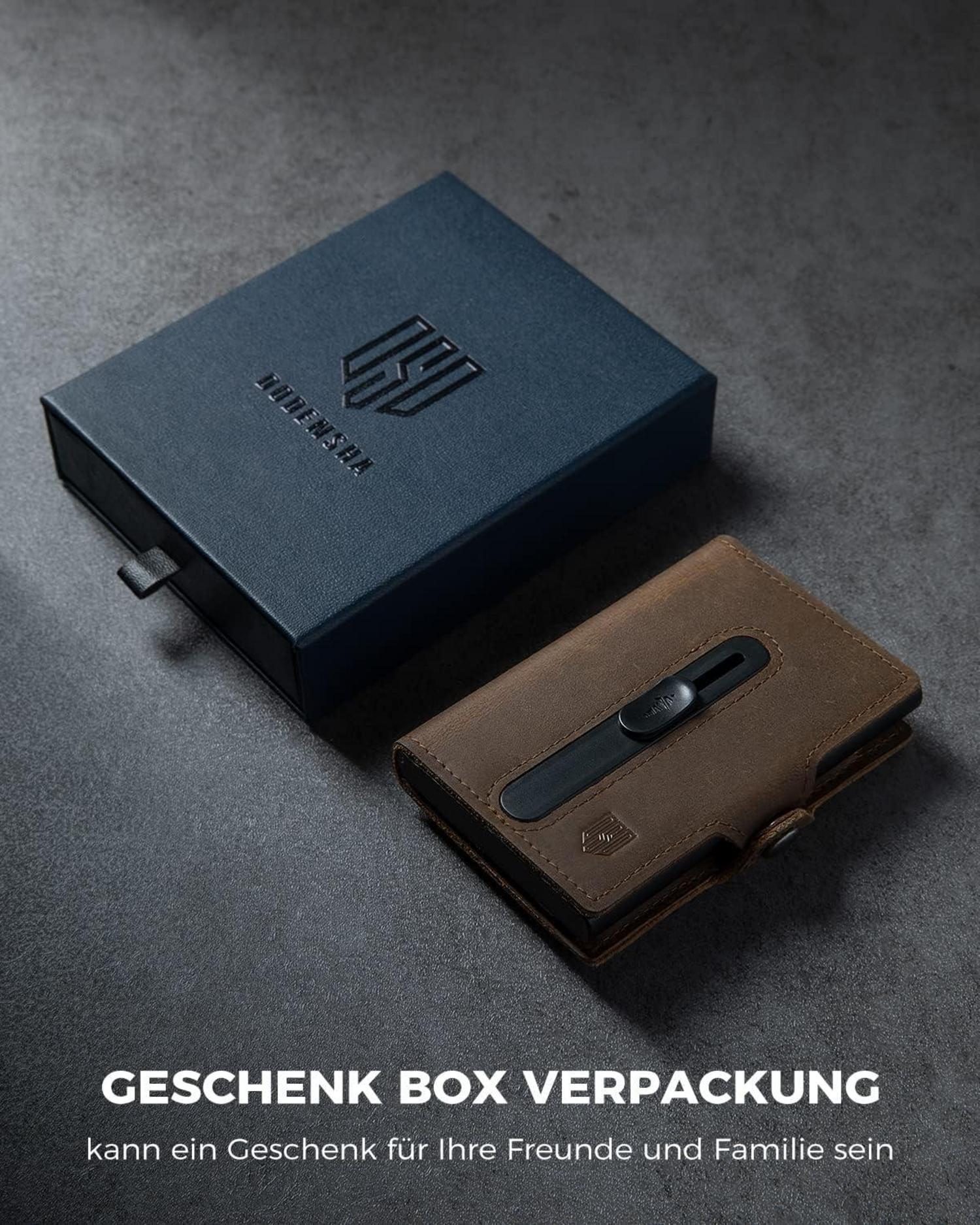 Airtag Kartenetui RFID Schutz Herren Geldbörse Slim Wallet Münzfach
