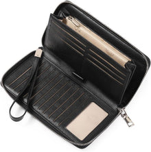 Damen Geldbörse Leder RFID Blockierung Große Kapazität Vintage_style