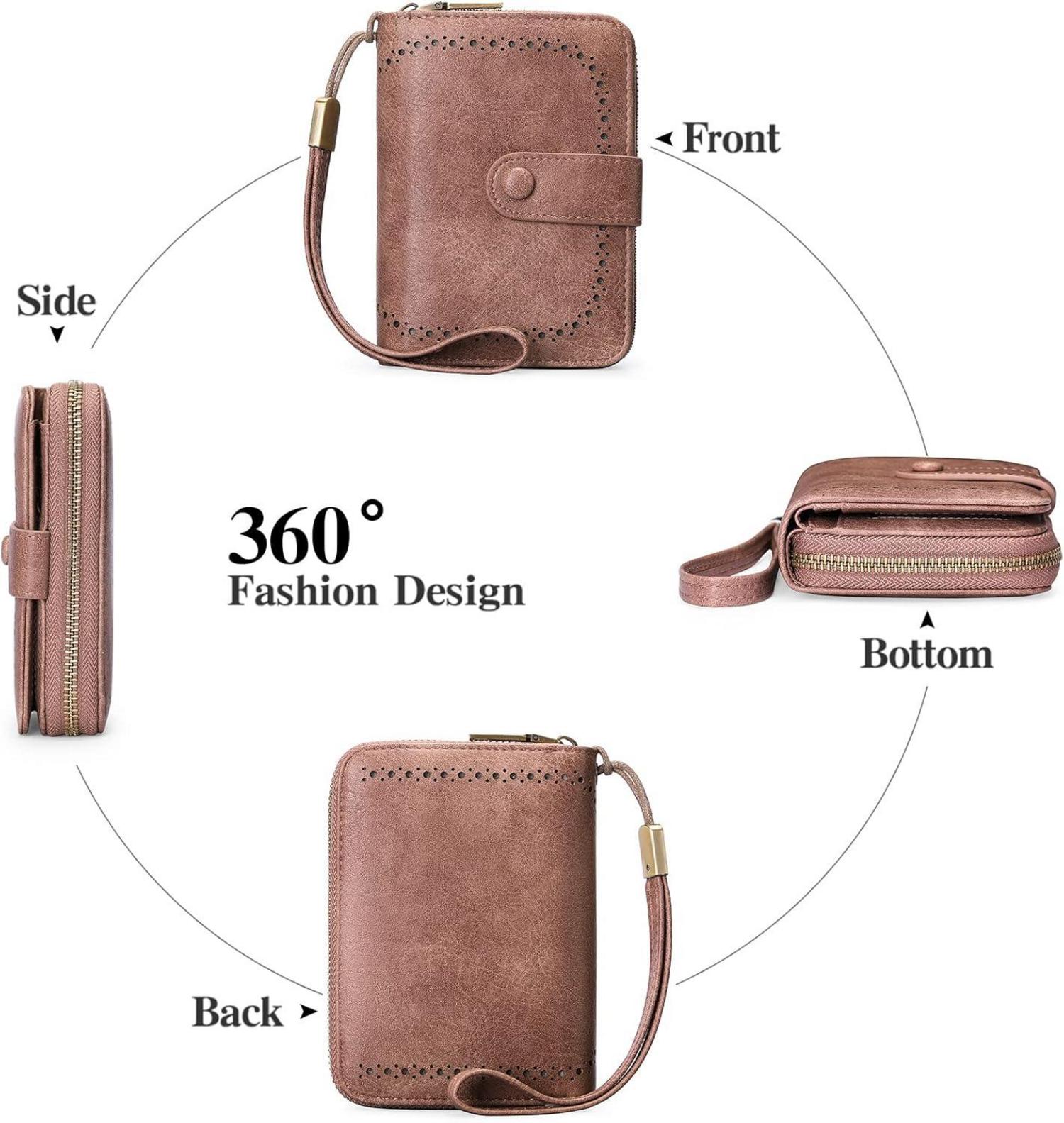 Kartenetui Damen mit RFID Schutz und 32 Kartenfächern, Geschenk für Frauen