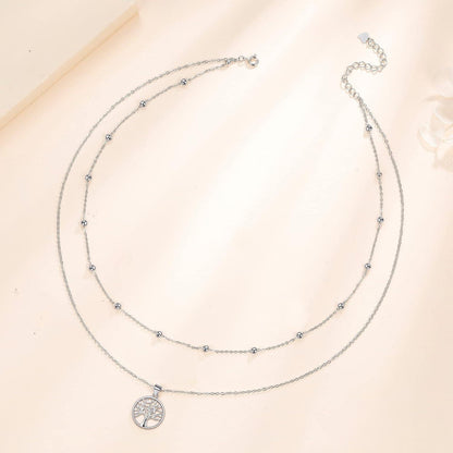 Damen Halskette Lebensbaum 925 Silber, Geschenk für Sie