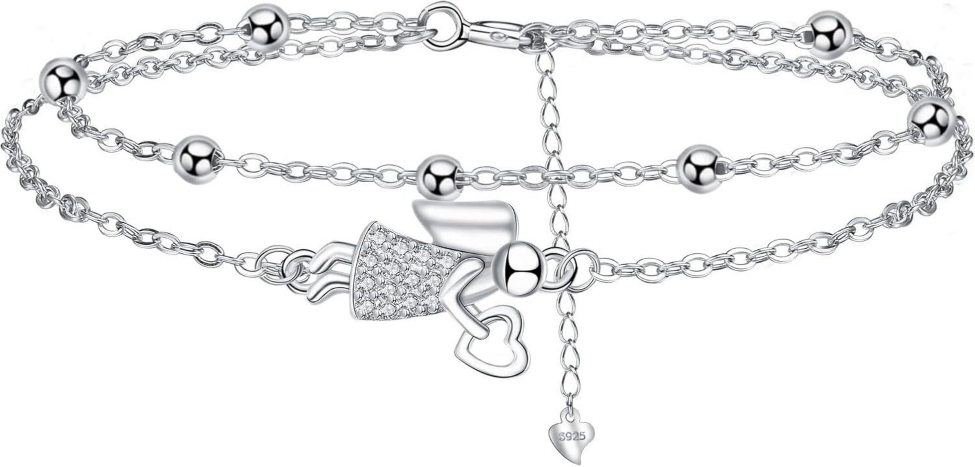 Schutzengel Armband 925 Silber Geburtstag Weihnachten Geschenk