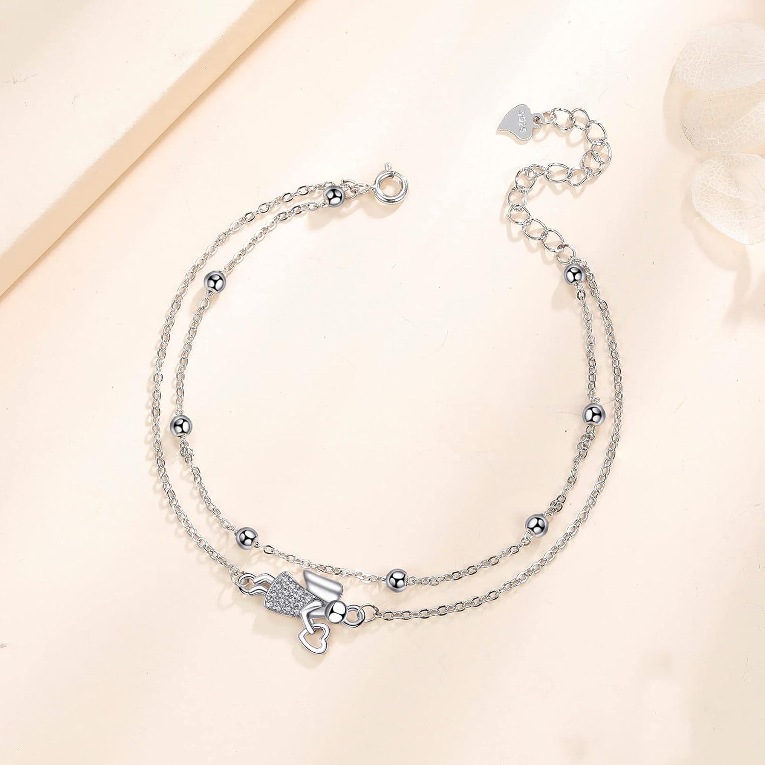 Schutzengel Armband Silber 925 Geschenk Mama Freundin