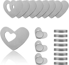 Tischdeckenbeschwerer Herz Magnetisch 8er Set Edelstahl