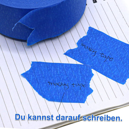 Malerband Kreppband 48mmx50m Blau 2 Rollen - UV-beständig & leicht abnehmbar