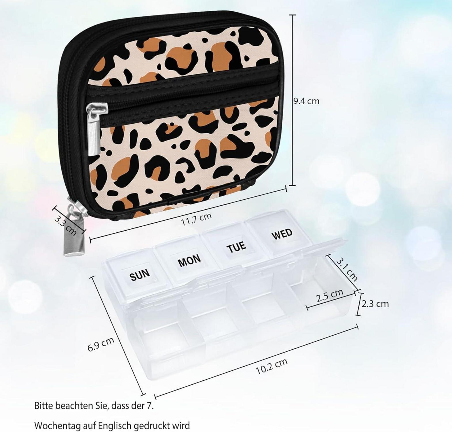 Serfeymi Tablettenbox 7 Tage Klein Medikamentenbox Pillenbox