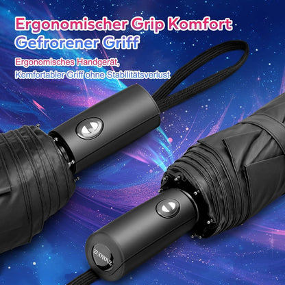 Kompakter Automatik-Regenschirm mit niedlichen Aufdrucken, UV-Schutz, ideal für unterwegs