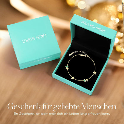 MAMA Muttertagsgeschenk Armband Set 925 Silber Zirkonia + Halskette Set