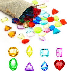 Acryl Diamanten Kinder 64 Stück Bunt Transparent Vasen Tischdeko