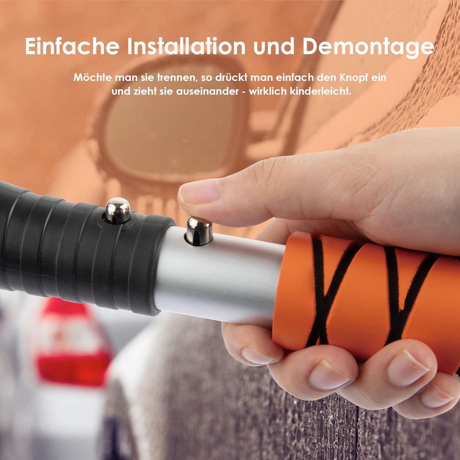 Auto Eiskratzer 2-in-1 mit Reinigungsbürste & Schaumstoffgriff 66CM