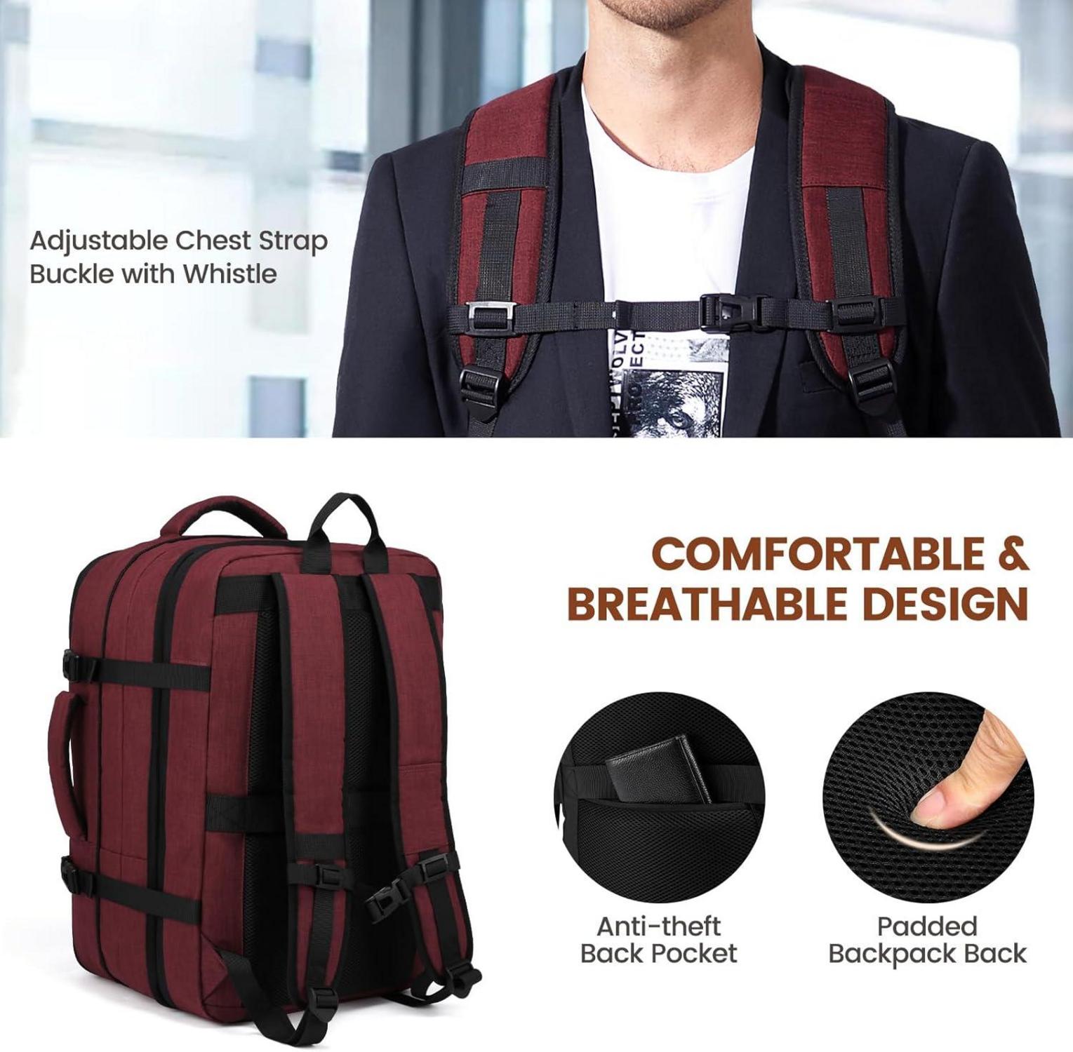 Reiserucksack 17,3 Zoll Laptop Handgepäck groß 30L-40L Business