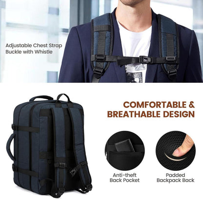 Rucksack Handgepäck Reiserucksack 30-40L erweiterbar für Herren Damen