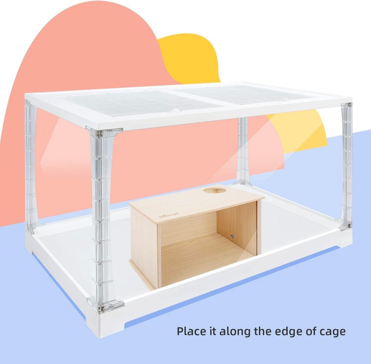 Sichtbare Hamster Grabbox für Hamster und Kleintiere - Eichenholzfarben