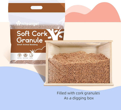 Sichtbare Hamster Grabbox für Hamster und Kleintiere - Eichenholzfarben