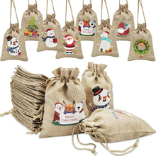 Adventskalender Säckchen Weihnachtskalender Stoffbeutel Set 24 Stück