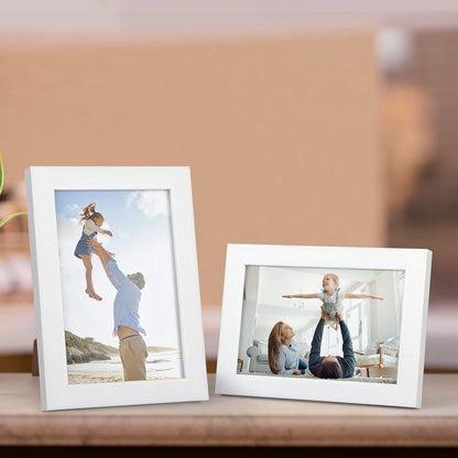 12er Set Bilderrahmen Collage 10x15cm Weiß moderne Fotorahmen