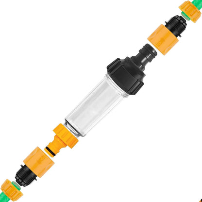 Wasserfilter Gartenschlauch Vorfilter Set 3/4 Zoll 4 Filtereinsatz 5 Schnelladapter