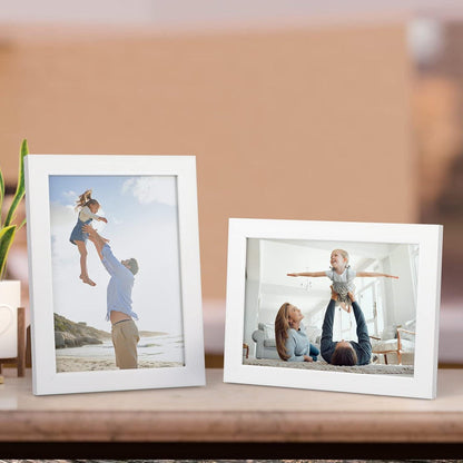 12er Set Bilderrahmen 13x18cm Weiß Fotorahmen Collage Wand