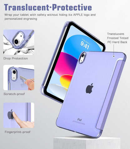 Schutzhülle für iPad 10.9 Zoll 2022 Smart Case Cover Lavendel