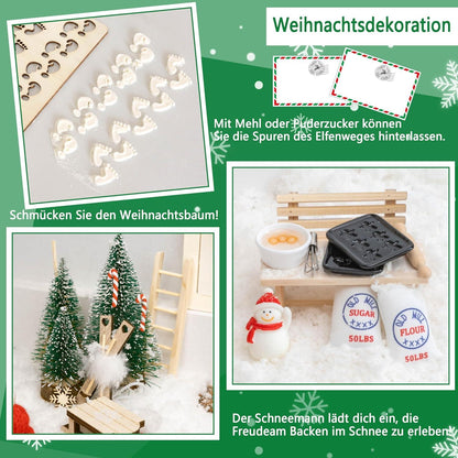 Miniatur Wichteltür Set Weihnachtsdekoration Elfentür DIY Baustelle