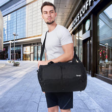 Sucipi Herren Sporttasche mit Schuh- und Nassfach Schwarz
