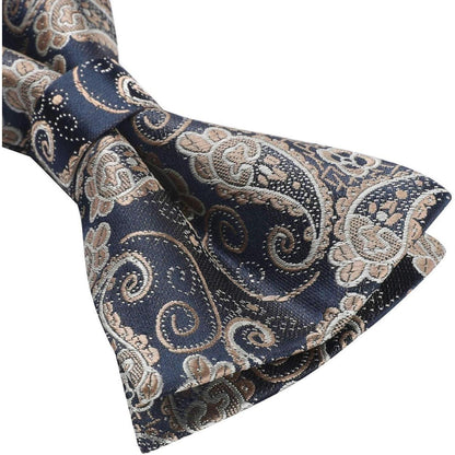 Klassische elegante Fliege Set Braun Einheitsgröße HISDERN