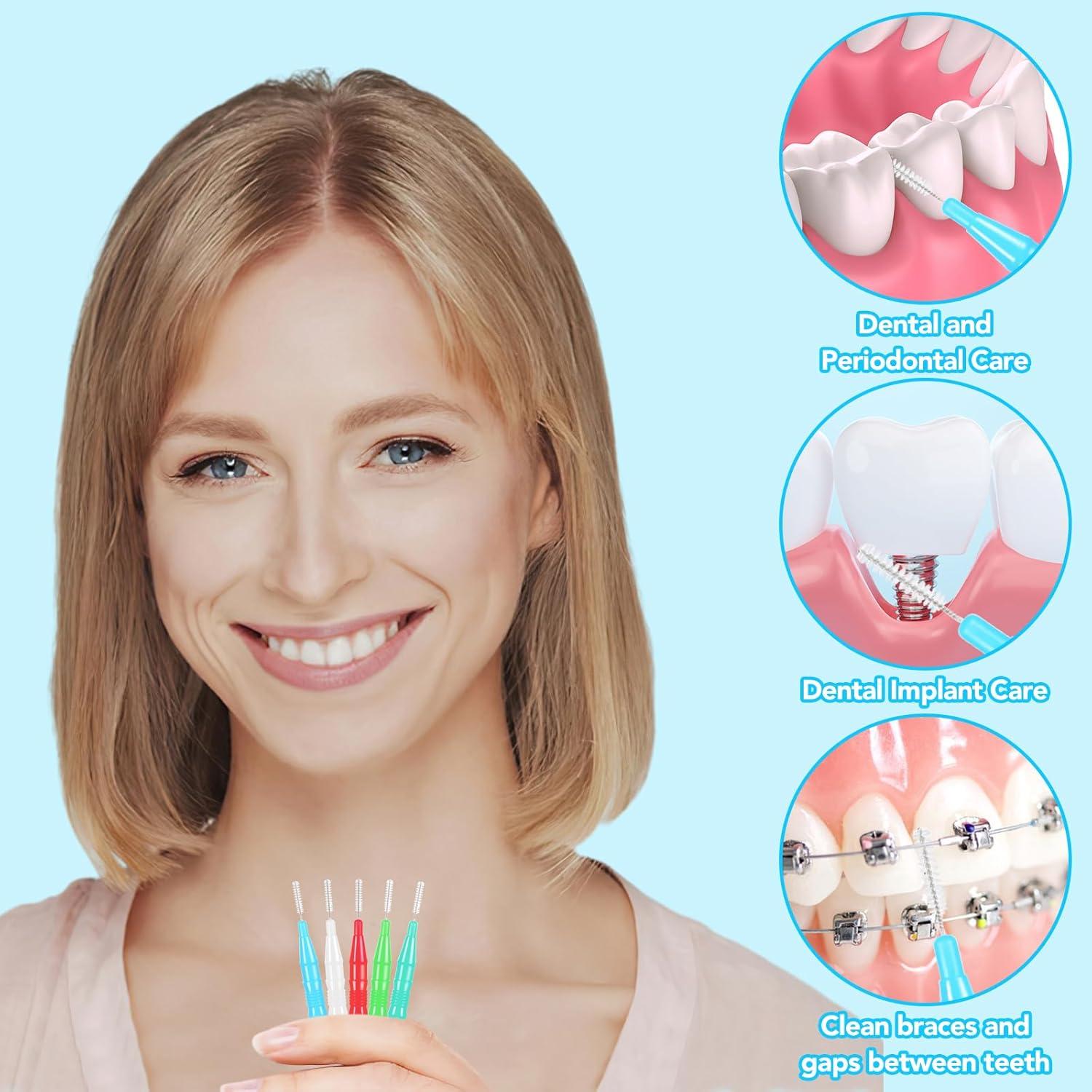 20 Interdentalbürsten Zahnzwischenraumbürsten Zahnreinigung Zwischenräume Mundgesundheit (5
