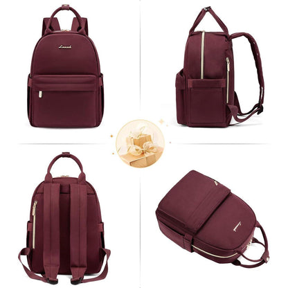Kleiner Rucksack Damen 2in1 Handtasche Wasserdicht Rot