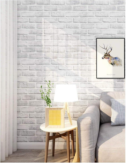 Selbstklebende Ziegel Tapete Vintage Backstein 45x1000cm Wasserdicht