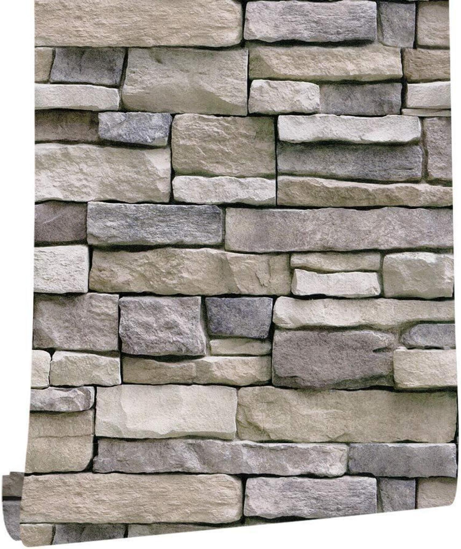 Selbstklebende Ziegel Tapete Vintage Backstein Stein 45X1000cm