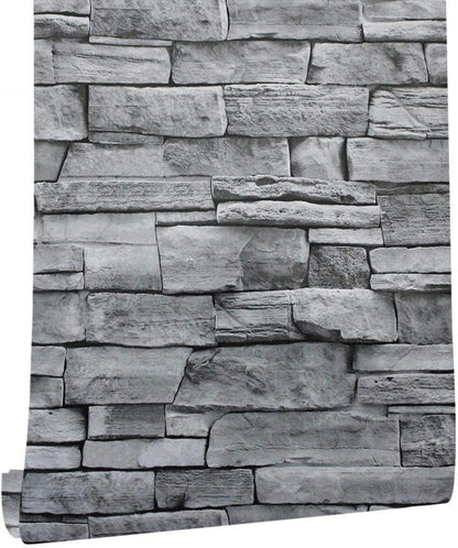 Selbstklebende Vintage Backstein Tapete Wasserdicht 45X1000cm