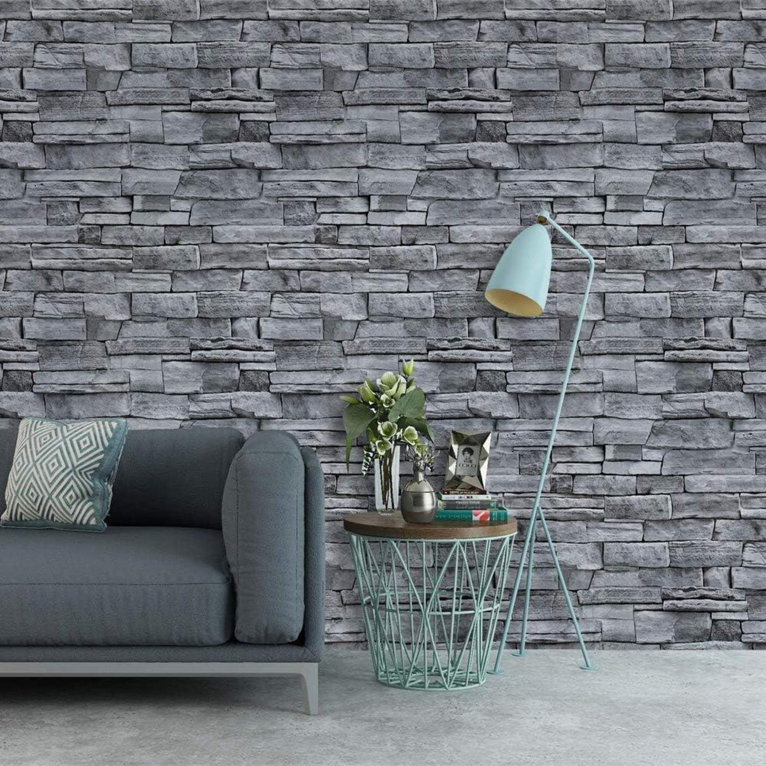 Selbstklebende Vintage Backstein Tapete Wasserdicht 45X1000cm