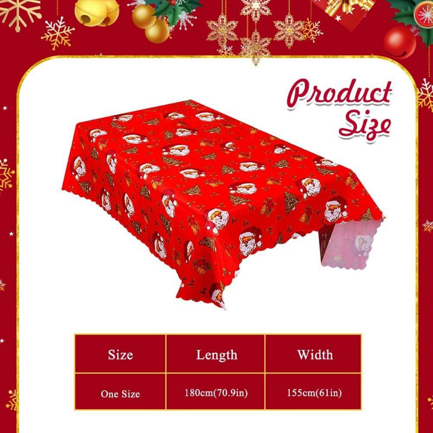 Weihnachtstischdecke Rot Rote Tischdecke Xmas Party 180 x