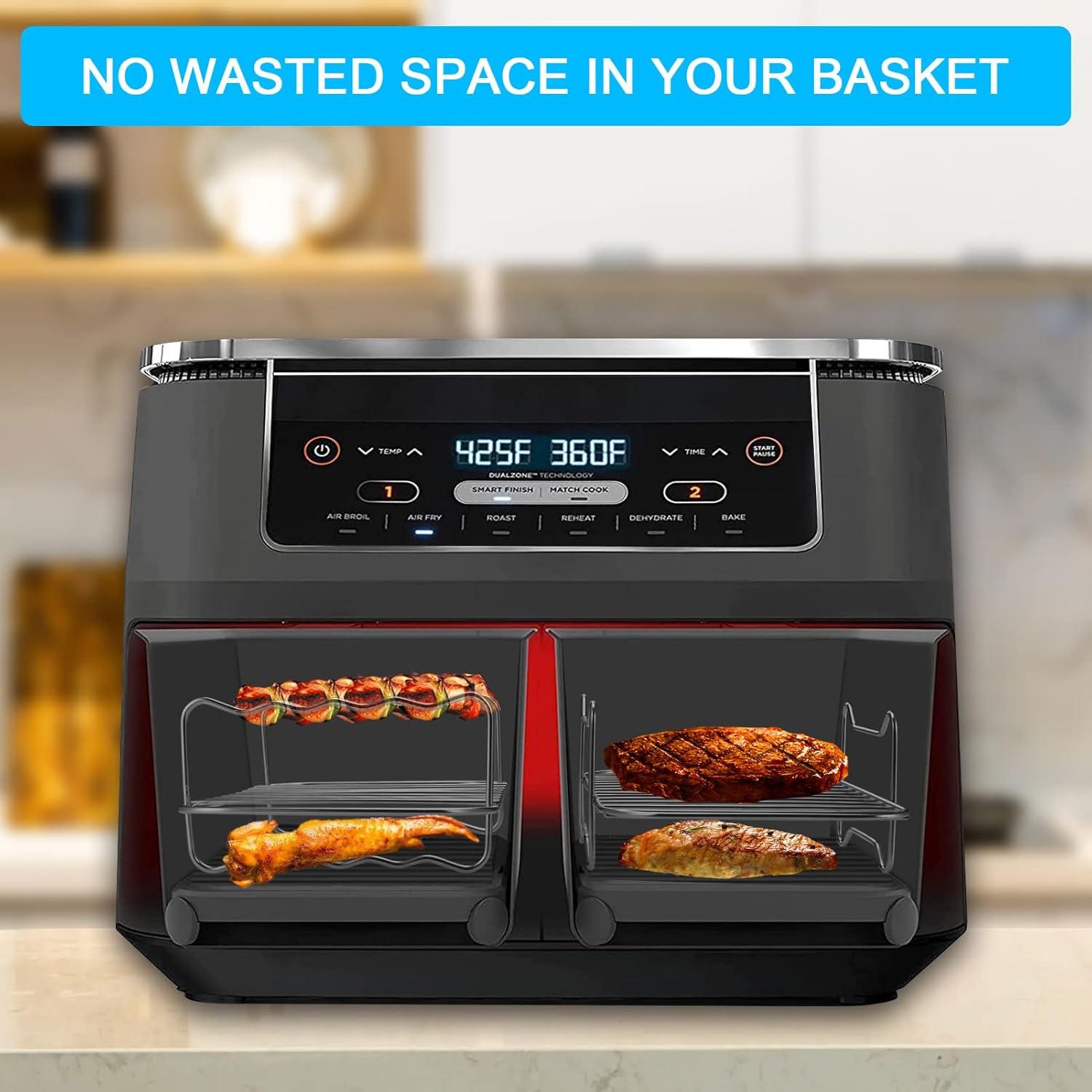 Heißluftfritteuse Grillrost Set mit Zubehör für Dual Zone AF300EU AF400EU