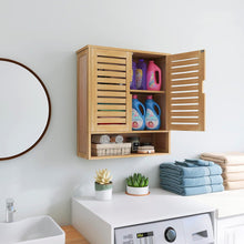 Bambus Badezimmerschrank Wandmontage Toilette Medizinschrank