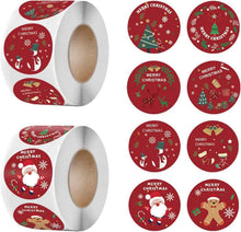 1000 Weihnachtsaufkleber Rund Geschenkaufkleber Weihnachten 1.5inch