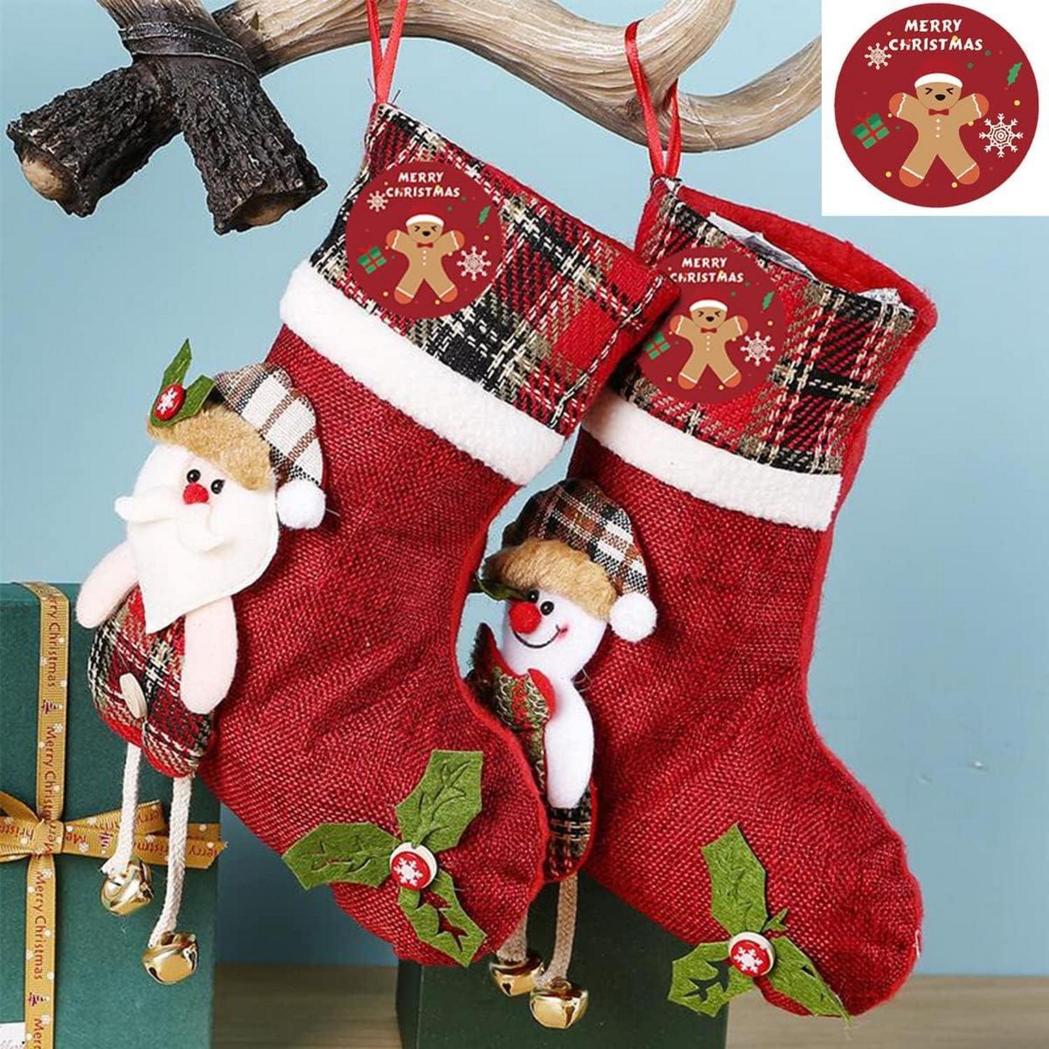 1000 Weihnachtsaufkleber Rund Geschenk Weihnachten 1.5 Zoll Festtagsdeko