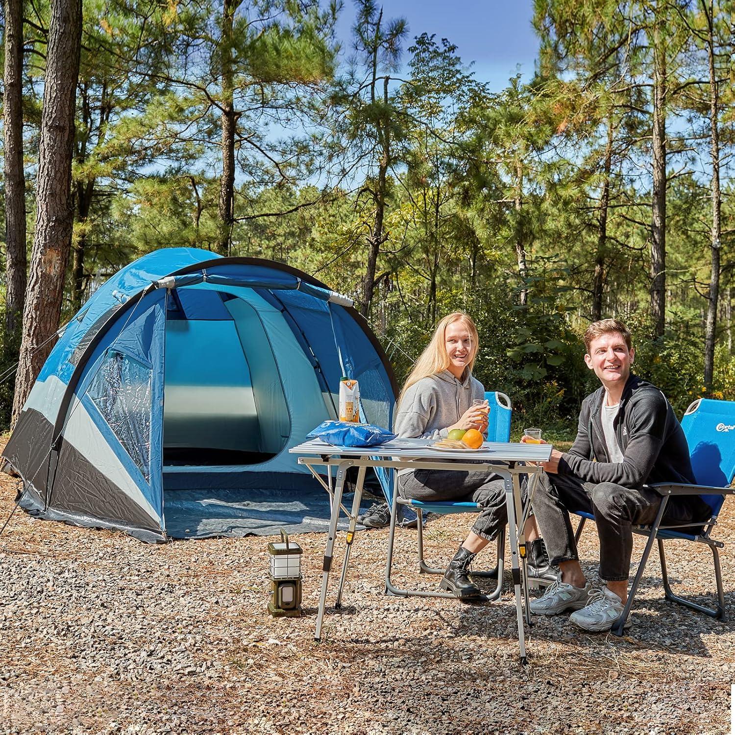 Portal Zelt 3-4 Personen XL Camping Kuppelzelt Vorraum 3000mm Wasserdicht