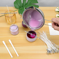 Kerzendocht Set 100 Stück, DIY Kerzen Selber Machen, Rauchfrei, Docht für Aromatherapie, 3 Längen