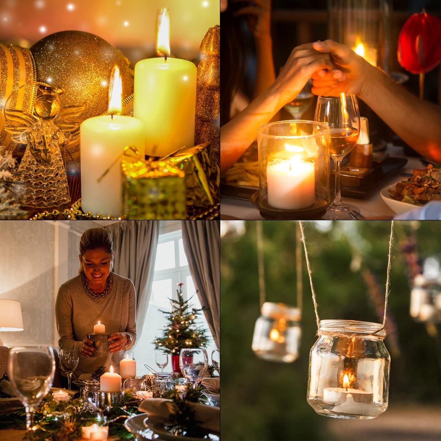 Kerzendocht Set 100 Stück für Kerzen DIY Rauchfrei Aromatherapie