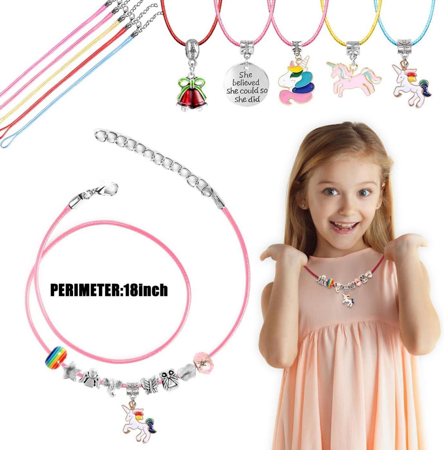 iZoeL Adventskalender Schmuck Mädchen 2024 DIY 24-teilig 4-12 Jahre