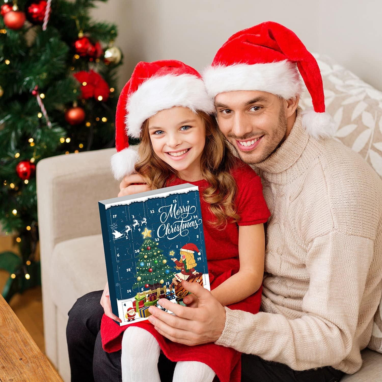 iZoeL Adventskalender Schmuck Mädchen 2024 DIY Überraschung Kinder 4-12 Jahre Grün