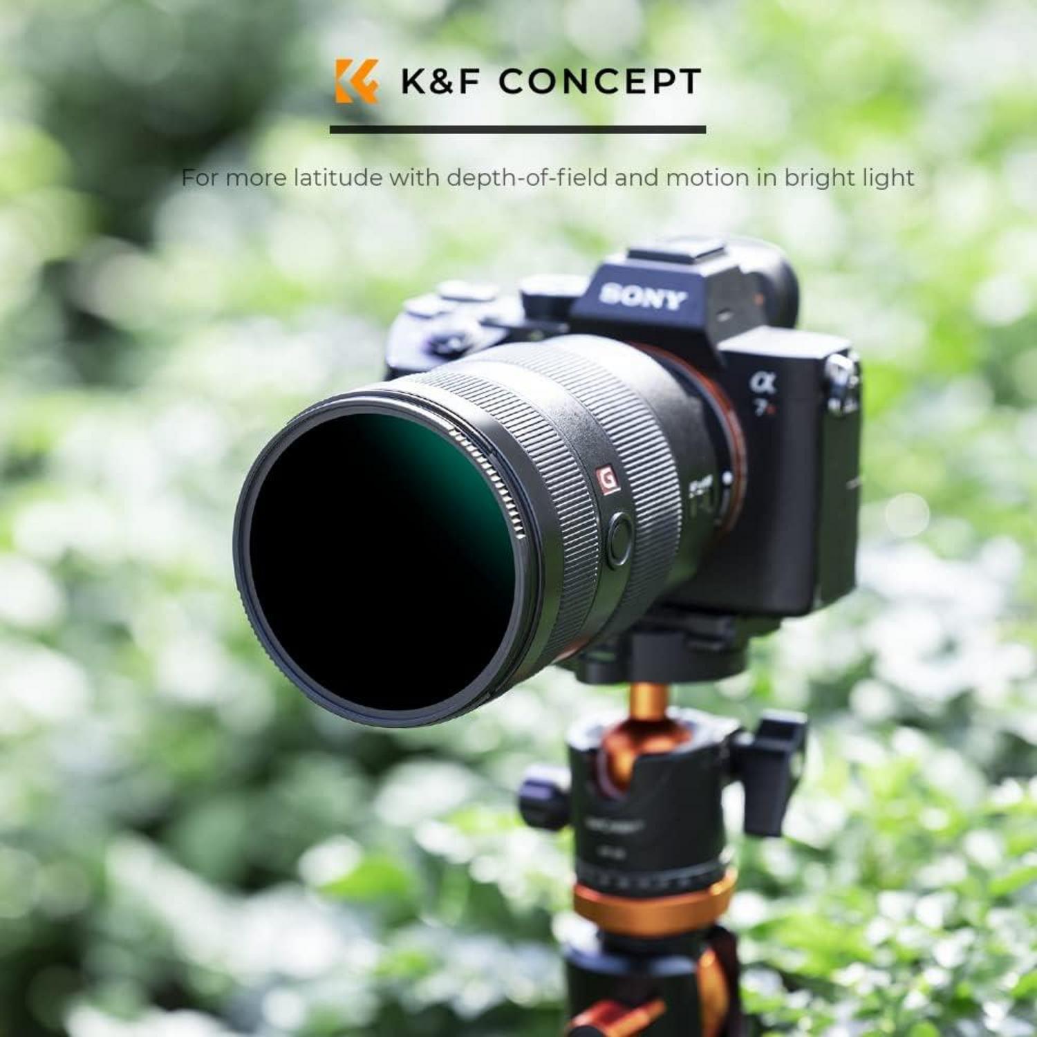 K&F Concept Nano-X Serie ND64 Slim Filter 55MM Fester Graufilter